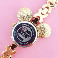 Vintage Gold-tone Mickey Mouse Disney Time Works Watch for Women | 90s Ladies Watch