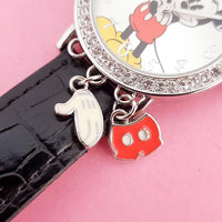 Vintage Silver-tone Mickey Mouse MZB Watch for Women | 90s Character Watch