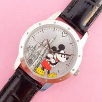 Vintage Silver-tone Mickey Mouse Disney Watch for Women | Retro Disney Watch