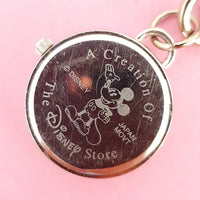 Vintage Silver-tone Mickey Mouse Disney Pocket Watch for Women | Rare Disney Watch