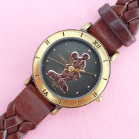 Vintage Black and Gold Mickey Mouse Lorus V501 X066 Watch for Women | Disneyland Watch