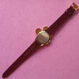 Vintage Gold-tone Mickey Mouse Head Watch for Her | Disney Memorabilia