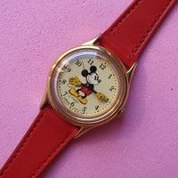 Vintage Gold-tone Retro Mickey Mouse Watch for Her | Disney Memorabilia