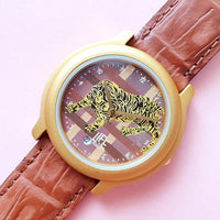 Vintage Yellow Tiger LIFE by ADEC Watch | Gold-tone Citizen Watch