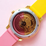 Vintage Pink & Yellow LIFE by ADEC Watch | Citizen Automatic Colorful Watch