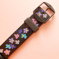 Vintage Floral ADEC by CITIZEN Watch | Black Everyday Watch