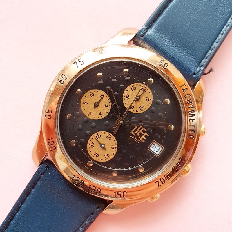 1980s Citizen Elegant Gold-Tone Watch adec quartz Vintage Gold-tone Life by Adec Watch | Japan Quartz Watch by  main image 3