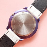 Vintage White & Purple ADEC by CITIZEN Watch | Japan Quartz Watch