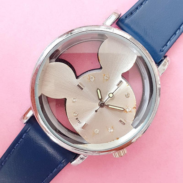 Vintage Disney Transparent Mickey Mouse Watch for Her | Cool Disney Watch