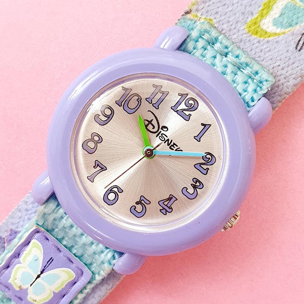 Vintage Disney Butterfly Watch for Her | Purple Quartz Watch