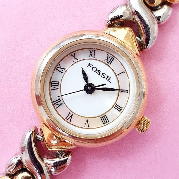 Pre-owned Two-tone Dress Fossil Watch for Her | Vintage Designer Watch