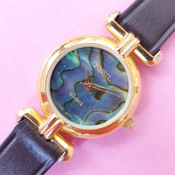 Beleza | Gold-tone Stainless Steel Black Marble Watch
