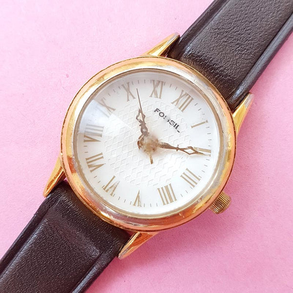 Pre-owned Roman Numerals on Dial Fossil Watch for Her | Vintage Designer Watch