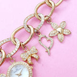 Vintage Gemstones Anne Klein Watch | Luxurious Gold-tone Watch