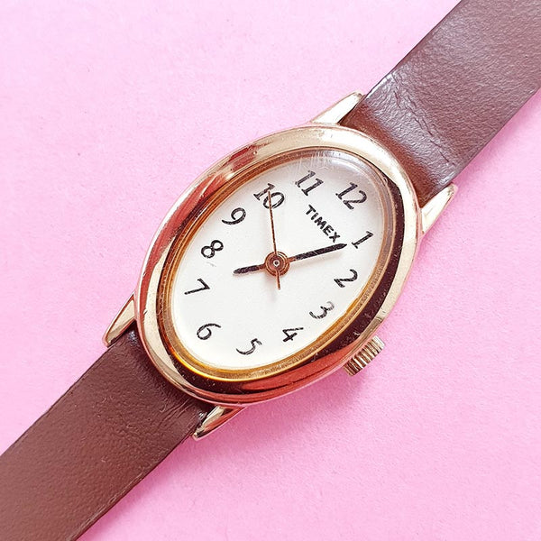 Vintage Gold-tone Retro Timex Watch for Women | Ladies Timex Watches