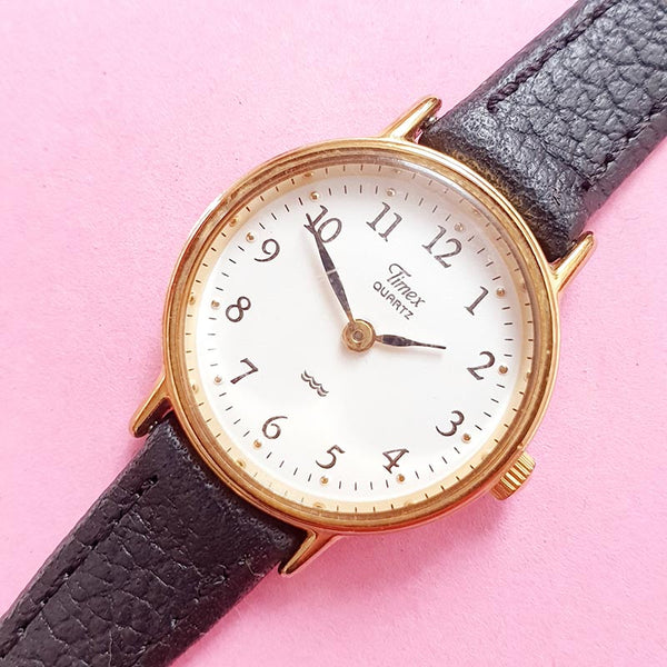 Vintage Gold-tone Elegant Timex Watch for Women | Ladies Timex Watches