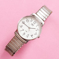 Vintage Daily Silver-tone Timex Watch for Women | Ladies Timex Watches