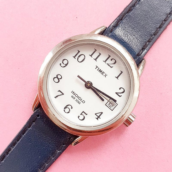 Vintage Silver-tone Minimalist Timex Watch for Women | Ladies Timex Watches
