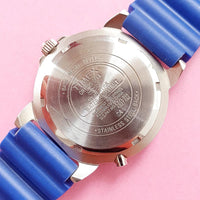 Vintage Blue Silver-tone Timex Watch for Women | Ladies Timex Watches