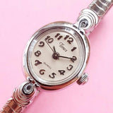 Vintage Small Silver-tone Timex Watch for Women | Ladies Timex Watches