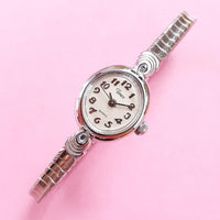 Vintage Small Silver-tone Timex Watch for Women | Ladies Timex Watches