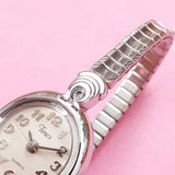 Vintage Small Silver-tone Timex Watch for Women | Ladies Timex Watches