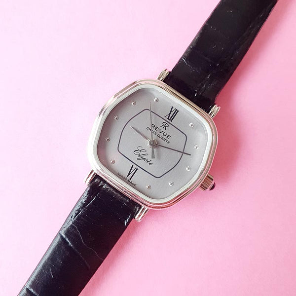 Vintage Grey Dial Revue Watch for Women | Minimalist German Watch