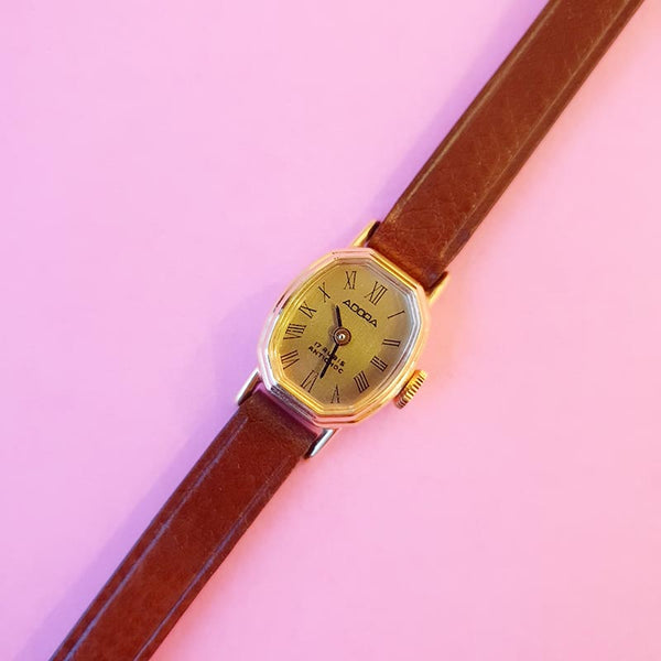 Vintage Mechanical Adora Watch for Women | Tiny Wristwatch for Her