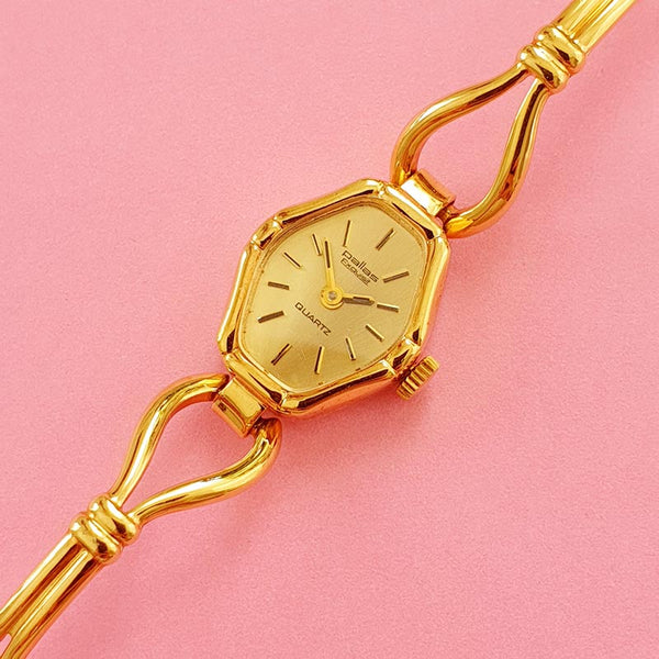 Vintage Gold-tone Pallas Exquisit Watch for Women | Ladies Occasion Watch