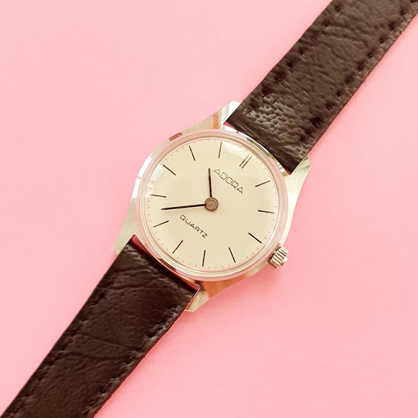 Vintage Silver-tone Adora Watch for Women | Classic Wristwatch for Her