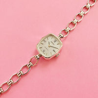 Vintage Small Silver-tone Adora Watch for Women | Elegant Dress Watch