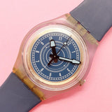 Vintage Swatch BLUE JACKET SKN104 Watch for Her | RARE Swatch Gent