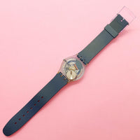 Vintage Swatch BLUE JACKET SKN104 Watch for Her | RARE Swatch Gent