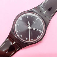 Vintage Black Swatch GB275 Watch for Her | RARE Swatch Gent