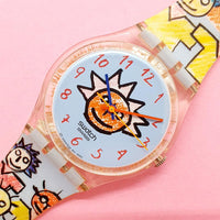 Vintage Swatch COOKIE FACE GK386 Watch for Her | Cool Swatch Watch