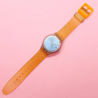 Vintage Swatch BLUE CHOCO GM415 Watch for Her | Swatch Gent Originals