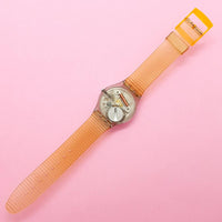 Vintage Swatch BLUE CHOCO GM415 Watch for Her | Swatch Gent Originals