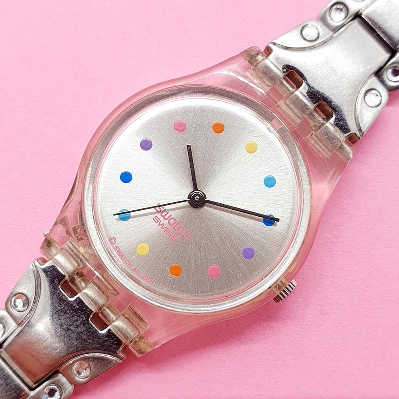Vintage Swatch FUNNY DOTS LK262G Watch for Her | Swatch Lady