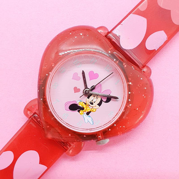 Vintage Heart-Shaped Minnie Mouse Women's Watch | Retro Seiko Watch