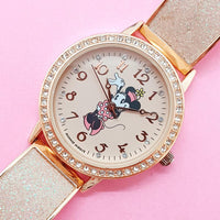 Vintage Rose Gold-tone Minnie Mouse Women's Watch | Disney Dress Watch