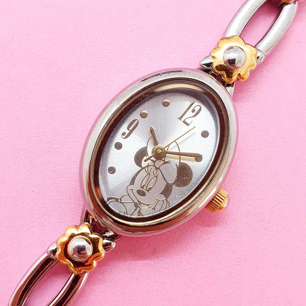 Vintage Two-tone Minnie Mouse Women's Watch | Elegant Disney Watch