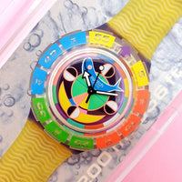 Vintage Swatch Scuba COLOR WHEEL SDV101 Women's Watch with Box