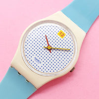 Vintage Swatch DOTTED SWISS LW104 Watch for Her | Swatch Lady