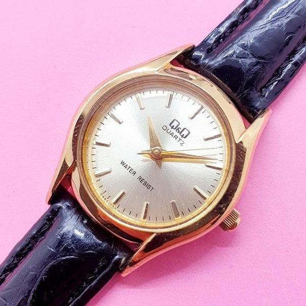 Pre-owned Gold-tone Q&Q by Citizen Women's Watch | Elegant Dial Watch