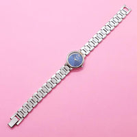 Pre-owned Blue Dial Pulsar Women's Watch | Silver-tone Wristwatch