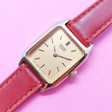 Pre-owned Rectangular Seiko Women's Watch | Gold-tone Ladies Watch