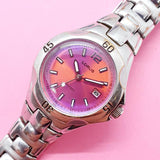 Pre-owned Pink Dial Lorus Women's Watch | Unique Watch for Her