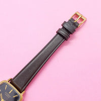 Pre-owned Gold-tone Citizen Women's Watch |  Black Dial Wristwatch