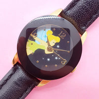 Vintage Disney Tinker Bell Ladies Watch | Full Black Disney Watch