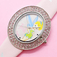 Vintage Disney Tinker Bell Ladies Watch | Pink Gemstones Watch